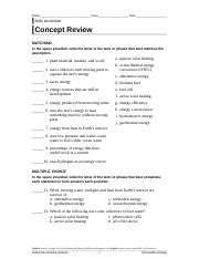 Holt Environmental Science Concept Review Matching Answers Reader