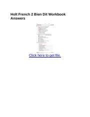 Holt French 2 Workbook Answers For Quiz pdf Reader