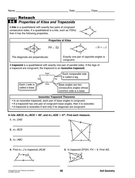 Holt Geometry 10 6 Exercise Answers Reader