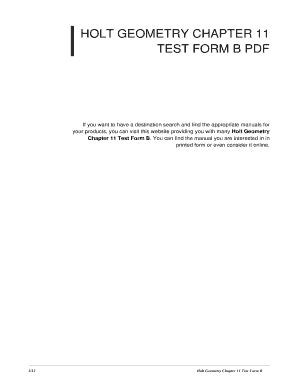 Holt Geometry Answers Chapter 11 Doc