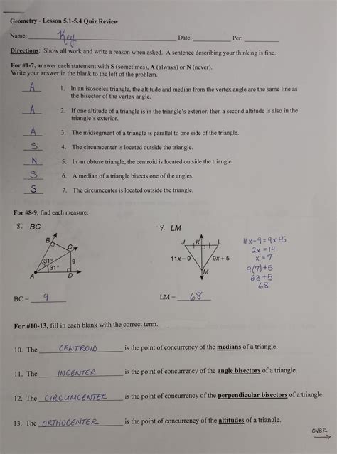 Holt Geometry Answers Lesson 4 Reader