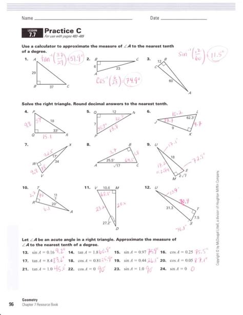 Holt Geometry Lesson 10 3 Practice Answers Epub