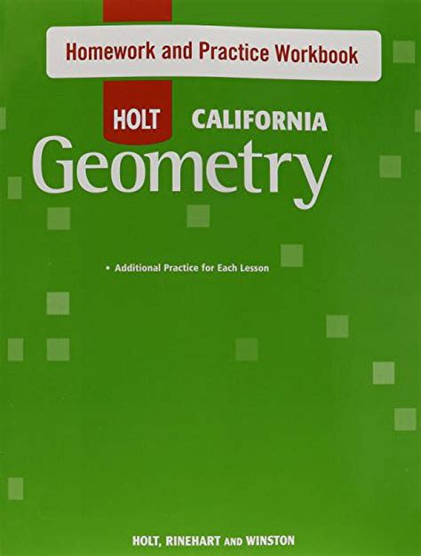 Holt Geometry Practice Workbook Answers Reader