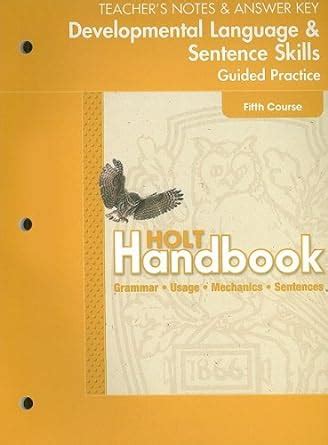 Holt Handbook Fifth Course Answer Keys Bing Reader