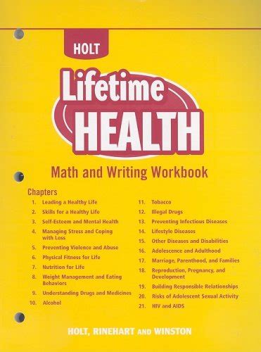 Holt Lifetime Health Test Answer PDF