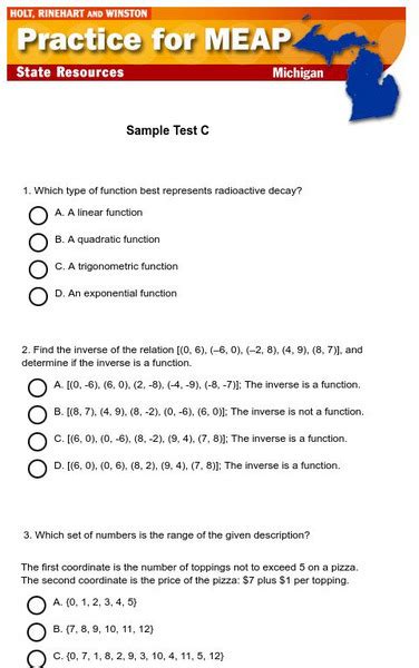 Holt Math Response Test C Answers Doc