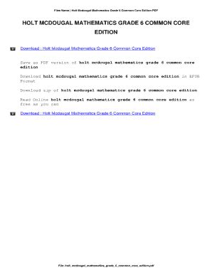 Holt Mathematics Answer 6 Grade Epub