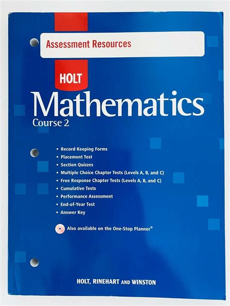 Holt Mathematics Answer Sheets Reader