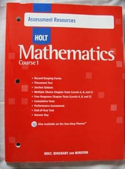 Holt Mathematics Course 1 Answer Key Doc