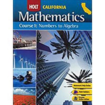 Holt Mathematics Course 1 Numbers To Algebra California Answer Key Epub