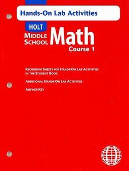 Holt Mathematics Course 1 Workbook Answer Key Reader