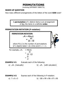 Holt Mathematics Lesson 10 9 Answers Permutations PDF