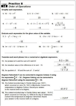 Holt Mathematics Lesson 4 8 Practice Answers Reader