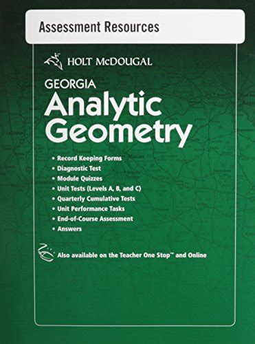 Holt Mcdougal Analytic Geometry Georgia Answers PDF