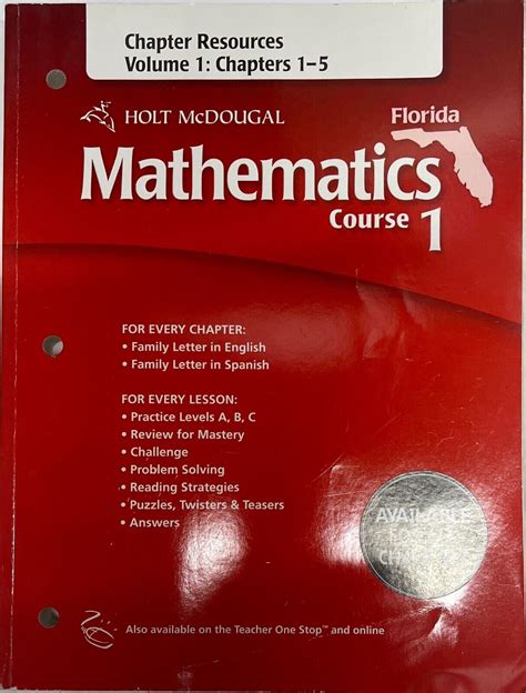 Holt Mcdougal Florida Mathematics Course 1 Answers Epub