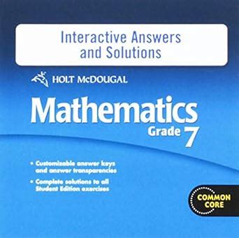 Holt Mcdougal Integers Answers PDF