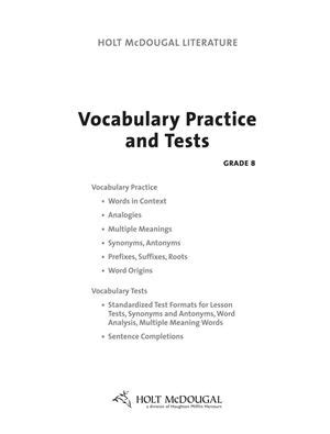 Holt Mcdougal Vocabulary Practice Answers Reader