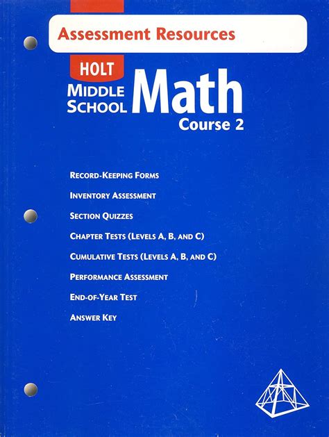 Holt Middle School Math Answer Keys PDF