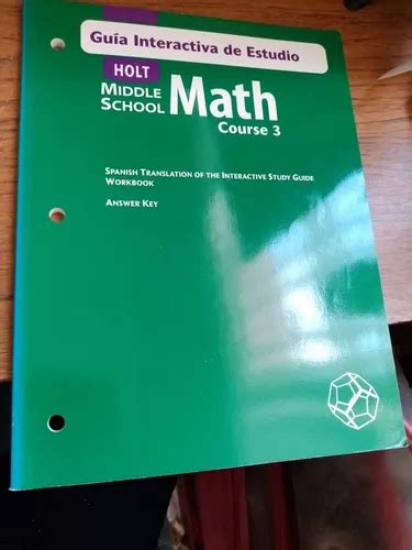 Holt Middle School Math Course 3 Answer Key Epub