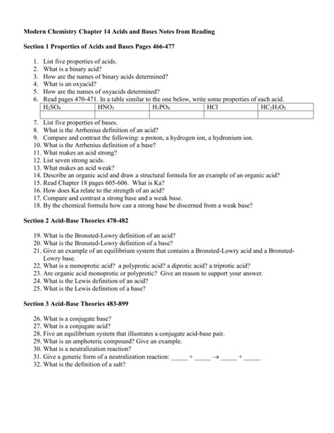 Holt Modern Chemistry Worksheet Answers Epub