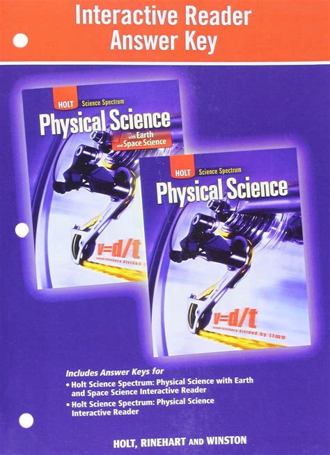 Holt Physical Science Interactive Reader Answers To Chapter 15 Reader