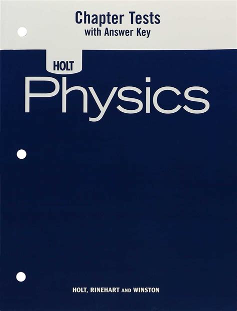 Holt Physics Answer Key Reader