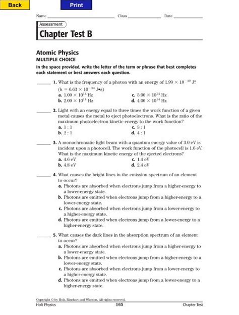 Holt Physics Ch 22 Test Answers Kindle Editon