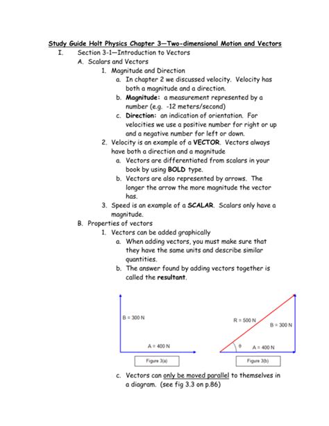 Holt Physics Chapter 3 Answers Epub