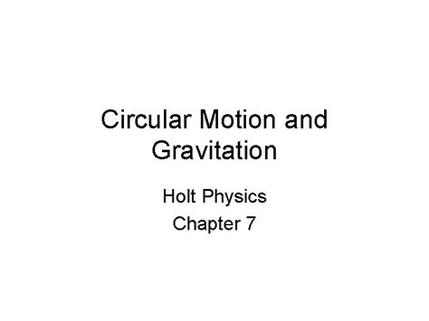 Holt Physics Circular Motion Gravitation Answer Epub