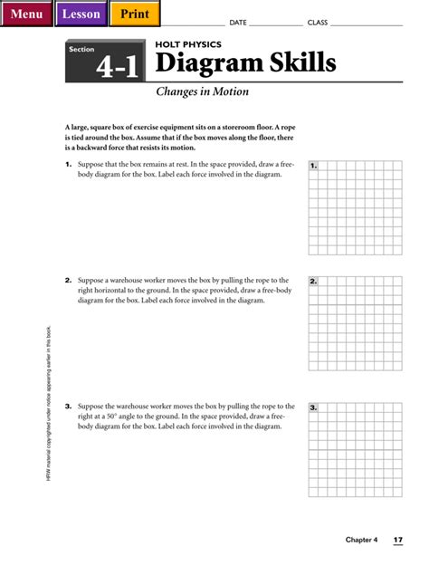 Holt Physics Diagram Skills Answers PDF