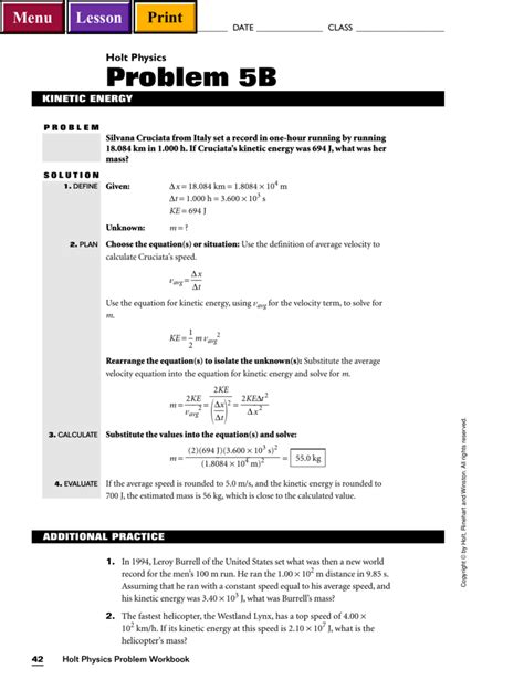 Holt Physics Problem 5b Answers Kindle Editon