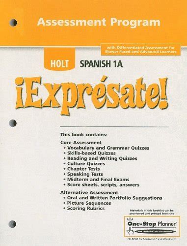 Holt Reinhart Spanish 1 Answers Assessment Program Kindle Editon