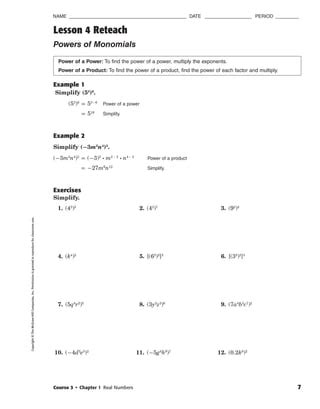 Holt Reteach Lesson 4 7 Answers Doc