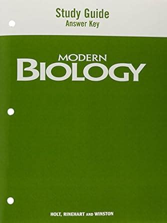 Holt Rinehart And Winston Modern Biology Study Guide Answers PDF