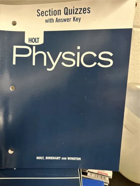 Holt Rinehart Physical Science Section Review Answers Kindle Editon