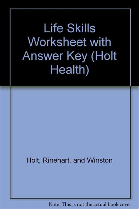 Holt Rinehart Winston Health Answer Key Reader