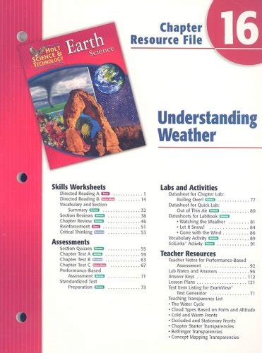 Holt Science And Technology Understanding Weather Answers Reader
