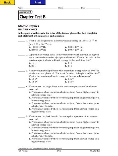 Holt Science Forces Chapter Test Answer Key Reader