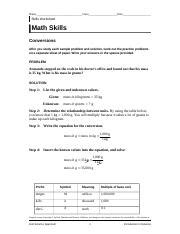 Holt Science Spectrum Math Skills Conversions Answers Kindle Editon