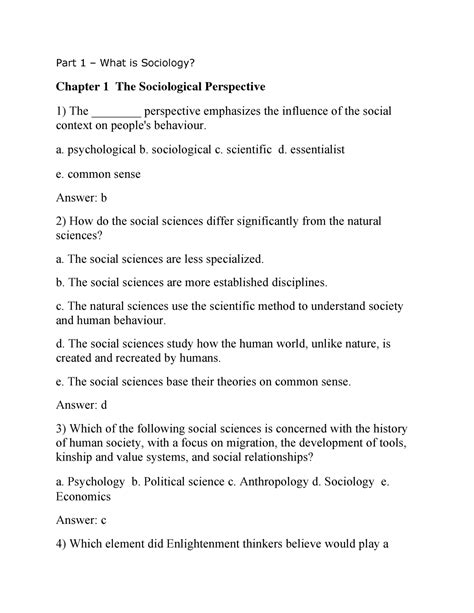 Holt Sociology Ch 3 Test Answer Key Epub