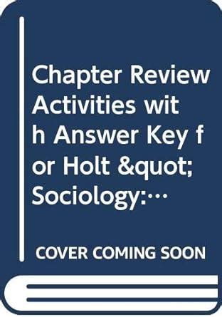 Holt Sociology Chapter4 Review Answer Key Kindle Editon