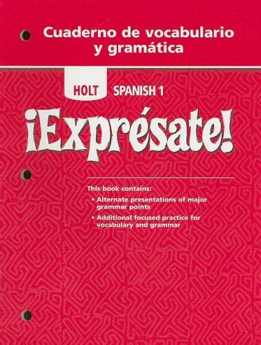 Holt Spanish 1 Expresate Work Answers Reader
