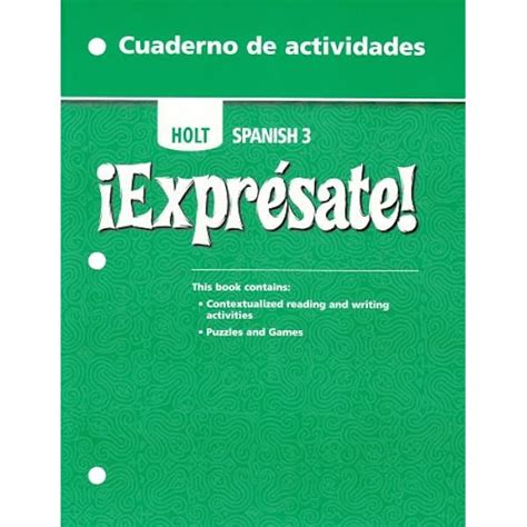 Holt Spanish 2 Expresate Work Answer Key Reader