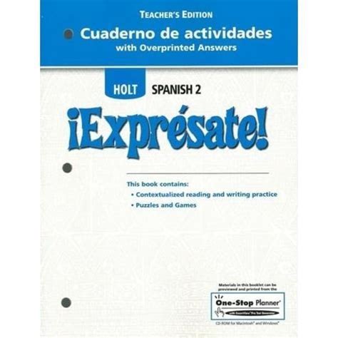 Holt Spanish 2 Expresate Workbook Answers Pdf Kindle Editon