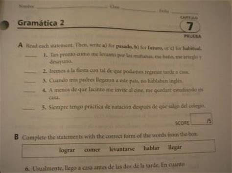 Holt Spanish 3 Expresate Test Answer Key Doc