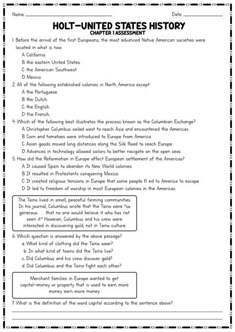 Holt United States History Chapter 17 Answer Key Kindle Editon