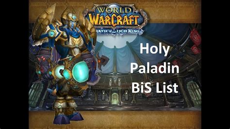 Holy Paladin BiS