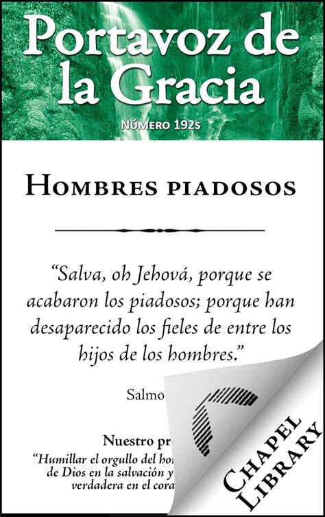 Hombres Piadosos Portavoz de la Gracia nº 192 Spanish Edition Doc