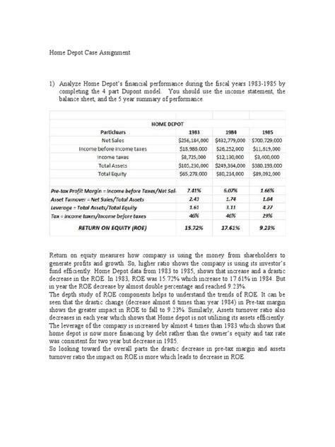 Home Depot's Financial Performance