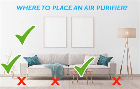 Home decor and air purifier placement